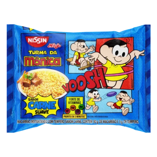 Macarrao Instantaneo Nissin Turma da Monica Carne 85 g