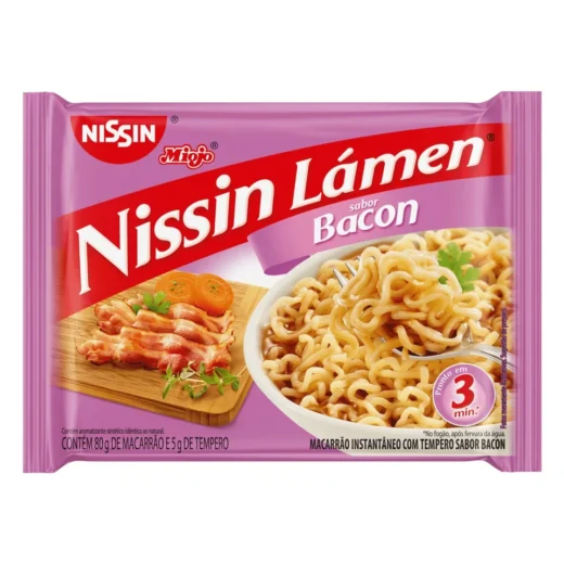 Macarrao Instantaneo Nissin Miojo Lamen Bacon 85 g