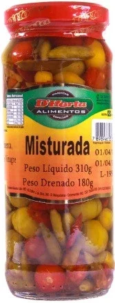 Pimenta Mix Dhorta em Conserva 180 g
