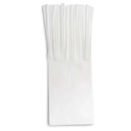 Papel Seda P/balas Franja Branco 23x7,5cm 48 un.