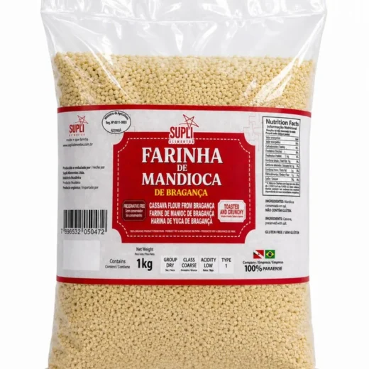 Farinha de Mandioca D´água de Bragança Suppli Alimentos 1 kg
