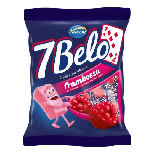 Bala 7belo Framboesa Arcor 90 g