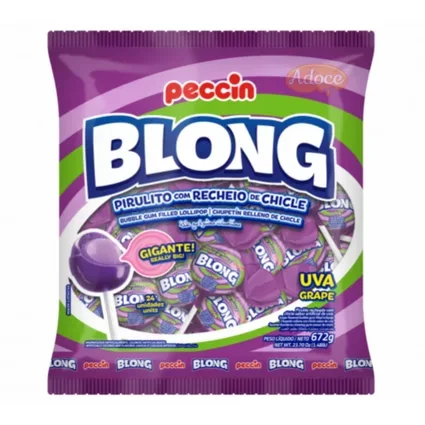 Pirulito Peccin Blong Uva 12x672 800 g