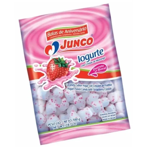 Bala de Coco C/morango Junco 400 g