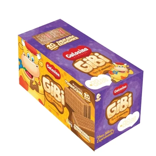Paçoca Gibi Gulosina Embrulhado 1dp= 55 g