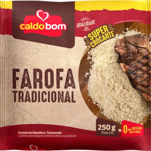 Farofa de Mandioca Tradicional Caldo Bom 250 g
