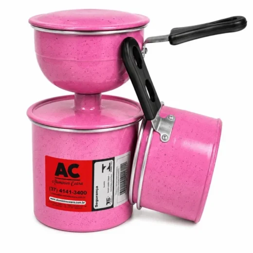 Cuscuzeira 2 em 1 Rosa Unidade