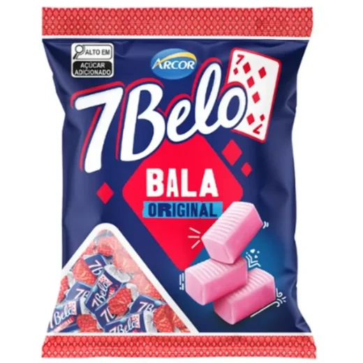 Bala Mastigavél 7belo Framboesa 500 g