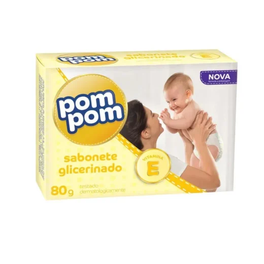 Sabonete Glicerinado em Barra Pom Pom 80 g