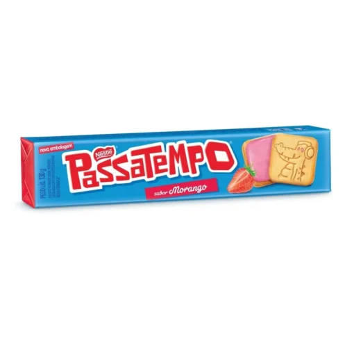 Biscoito Passatempo Recheado de Morango 130 g