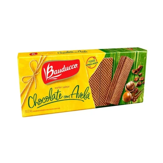 Biscoito Wafer Bauducco Chocolate C/avelã 140 g