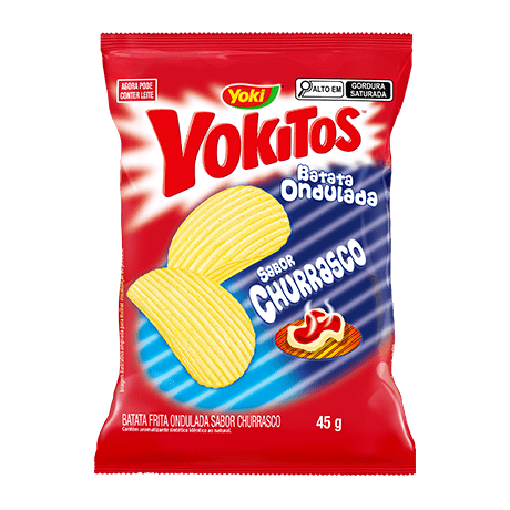 Batata Ondulada Sabor Churrasco 45 g e 90 g