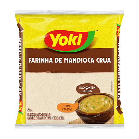 Farinha De Mandioca Crua 4 kg