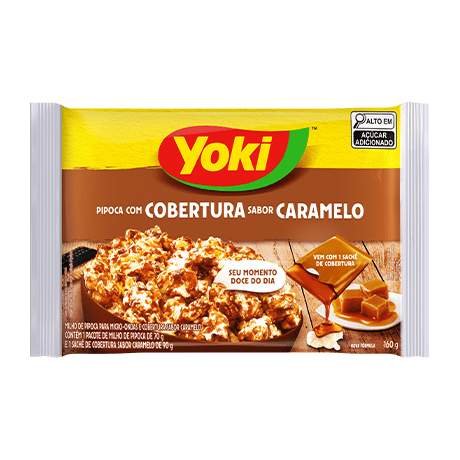 Pipoca Micro-ondas Cobertura Caramelo 160 g