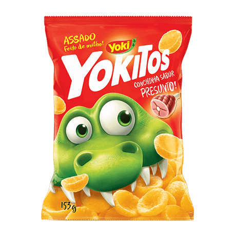 Yokitos Sabor Conchinha Presunto 153 g, 54 g e 39 g
