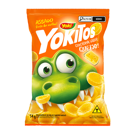 Yokitos Conchinha Sabor Queijo 153 g, 54 g e 39 g