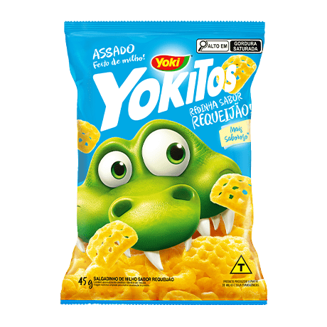 Yokitos Sabor Queijo Redinha 135 g, 45 g e 39 g