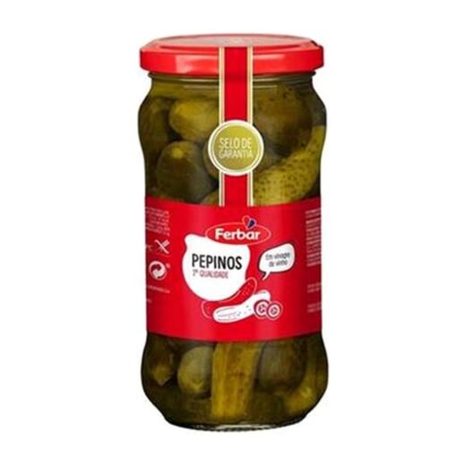 PEPINOS FERBAR VINAGRE (6 X 345 GR)