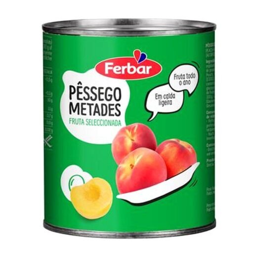 PÊSSEGO FERBAR METADES (12 X 1 KG)